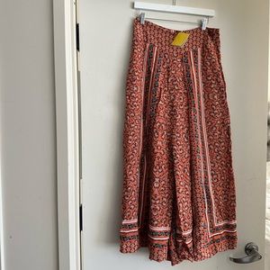 Roller Rabbit Lace Column Choria Pants in Dark Red NWT